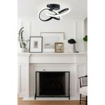 Dekorluna Sofia Modern Plafonyer Siyah Led Avize
