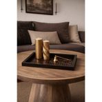 DEKORMED Kahverengi marka desenli premium dekoratif sunum tepsisi/ organizer