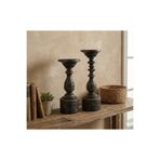 Dekoromi Dekorasyon Vintage Şamdan Mumluk (Büyük 43, Küçük 32cm) Dekoratif Hediyelik ve Ev Ofis Ürünü