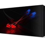 DekorSevgisi - Işıklı Aşk Okları Tablosu - 105x70