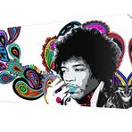 DekorSevgisi - Jimi Hendrix Pop Art Canvas Tablo - 75x50