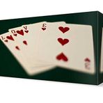 DekorSevgisi - Love Poker Yazısı Canvas Tablo - 60x40