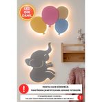 Dekorvin 1 Adet Fil 1 Adet Balon Gece Lambası Bebek Çocuk Odası Çiftçi Duvar Dekorasyonu Aydınlatma Lamba