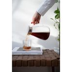 Dekorz Dükkan Kabartmalı Cam Sürahi - Metal Filtre Kapaklı 1700 ml - 1,7 lt