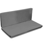 Dekosoy Arkalıklı 110x50x5 cm Gri Bank Minderi