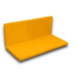 Dekosoy Arkalıklı 110x50x5 cm Sarı Bank Minderi