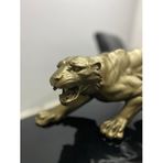 Dekotatif Kaplan Leopar Çita Panter Biblo Heykel BRONZ