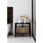 Dekozum Çeşme 2 Banyo Rafı, Plastik Kitaplık, 2 Raflı Organizer, Banyo Rafı, Bahçe Balkon Organizeri - Siyah