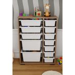 DEKOZUM KİDS 12 Sepetli Dolap Çok Amaçlı Dolap Oyuncak Dolabı Kiler Dolabı Organizer Box