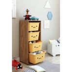 Dekozum Kids 4 Large Oyuncak Dolabı Modern Çok Renkli Tasarım 110 cm Yükseklik 45 cm Derinlik
