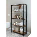 Dekozum Stark Banyo Rafı Banyo Dolabı Dekoratif Çok Amaçlı Raf 150X56 cm - Atlantik Çam