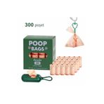 Deku Lavantalı Köpek Dışkı Poşeti – 300 Adet / 20 Rulo, Ekstra Kalın & Dayanıklı, Çevre Dostu - Turuncu