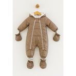 DeKuBaby Yağmur-Soğuk Geçirmez Kapüşonlu Çıkarılabilir Eldiven Ve Patikli Bebek Kozmonot-Astronot Tulum