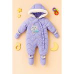 DeKuBaby Yeni Sezon Kedi Figürlü Fırfırlı Kapüşonlu Tak Çıkar Patikli Bebek-Çocuk Kozmonot-Astronot Tulum