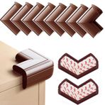 Dekukar (8'li Paket) Çocuklar için Ceviz Köşe Koruyucuları, Yükseltilmiş Köpük Yumuşak Köşe Koruyucuları Bebek Güvenliği Mobilya Masa Keskin Köşe Koruması, Doğrudan Kullanım için Önceden Bantlanmış