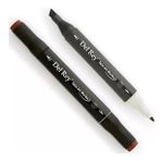 Del Rey 5789718 Twin Marker BR92 Chocolate Keçe Uçlu Kalem