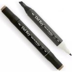 Del Rey WG7 Warm Grey Twin Çift Uçlu Marker Kalem
