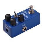 Delaman effectspedalforelectricguitar Gitar Analog Koro Efekt Pedalı, DERİNLİK/ORAN/SEVİYE/DERİN Kontrolleri, DC 9V, 6.35mm Giriş/Çıkış, Alüminyum Alaşımlı, Gerçek Bypass, Elektro Gitar Efektörü