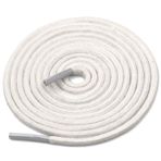 DELELE 2 çift yuvarlak mumlu ayakkabı bağcığı 1/8 "kalın ayakkabı dize çizme bağcıkları elbise ayakkabıları için, 02 Beyaz, 47.24"Inch (120CM)