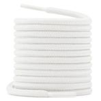 DELELE Yuvarlak Çizme Bağcıkları 4/25" Kalın Ayakkabı Bağcıkları Atletik Ayakkabı Bağcıkları 2 Çift, 01 Beyaz, 39 inch (100CM)