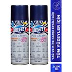 Delete Hızlı ve Etkili Temizlik Köpüğü - Yağ, Kir ve Leke Çözücü, Mutfak, Banyo ve Araçlar Için 2 x 200 ml - 1