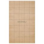 Delhi Koleksiyonu Jüt ve Pamuk İle Dokunan Çift Taraflı Kullanıma Uygun Modern Kilim Krem Rengi, 80 x 150