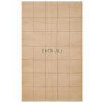 Delhi Koleksiyonu Jüt ve Pamuk İle Dokunan Çift Taraflı Kullanıma Uygun Modern Kilim Krem Rengi, 80 x 300