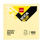 Deli 00353 76x76 cm Sari 100 yaprak Sticky Notes Yapışkanlı Not Kağıdı