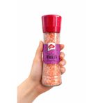 Deli Chef Değirmen Kapak Himalaya Tuzu 400 g –%100 Saf Doğal Pembe Himalaya Tuzu – Porselen Değirmen ile Öğütülebilir – Sofra, Mutfak, Et & Sebze Baharatı
