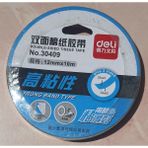 Deli Çift Taraflı Bant 12 mm × 10 m