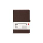 Deli Kumaş Kaplama Kahverengi A5 96 Yp. Kareli Defter N118g