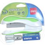Deli Stapler Set 3`ın1 Zımba Makinesi