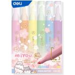 Deli U12-6C Macaron Pastel Renkler 6’lı Fosforlu Kalem