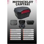 DELİBALTA Motorsiklet ARKA ÇANTA 58 LT Sırt Dayamalı ( Motosiklet TopCase )
