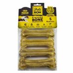 Delibon 12 cm S Boy 4'lü Paket Naturel Deri Press Köpek Kemik