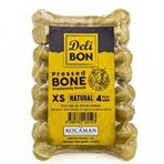Delibon 4x7 cm 7 cm Natural Deri Köpek Çiğneti Pres Kemik