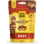 Delibon 60 gr Crunchy İçi Dolgulu Sığır Etli Kedi Ödül Bisküvisi