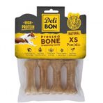 Delibon 7 cm XS Boy 4'lü Naturel Naturel Deri Pres Kemik
