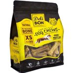 Delibon 7 cm XS Boy 50'li Paket Natural Deri Press Köpek Kemik