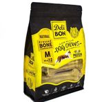 Delibon BLK12MNATURAL 15 cm M 12'li Natural Deri Köpek Çiğneti Pres Kemik