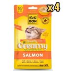 Delibon Creamy Somonlu Kedi Ödül Maması 15 gr 5li x 4 Adet