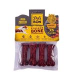 Delibon Deri Pres Barbekü Aromalı Kemik Xsmall 4x7 cm Köpek Ödül Maması