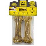 Delibon SHR12CM2SNATURAL 2x12 cm Natural Deri Köpek Çiğneti Pres Kemik