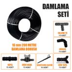 Delıklı 200 Metre Damla Sulama Sıstemı Damlama Borusu Ve Ek Parcaları Bahce Agac Fıdan Sebze Sulama Ekıpmanları Damlama Hortumu