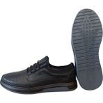 Delikli Deri Hava Alan Yazlık Ortapedik Spor Casual Sneaker Ayakkabı - Siyah