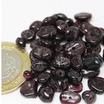 Delikli Lal (Granat) (Garnet) Taşı Mini Boy 50 Adet