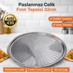 Delikli Pizza ve Lahmacun Tepsisi Lahmacun Pide Tepsisi 32CM - 32 cm