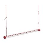 Delikli Şeffaf Borulu Sinek Kuşu Besleyici Kolay Kullanım ve Temiz Kuş Besleyici Kırmızı Şeffaf Tüp Dış Mekan Güverte Veranda Bahçe Yard 60cm / 23.6In