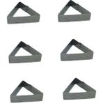 Delikli Tart Kalıbı Üçgen-6 ad-9x9x9 cm