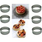 Delikli Tart Kalıbı Yuvarlak-6 ad-7x2,5 cm